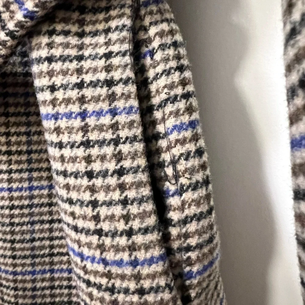Vero Moda Wool Blend Plaid Coat - Picture 7 of 10